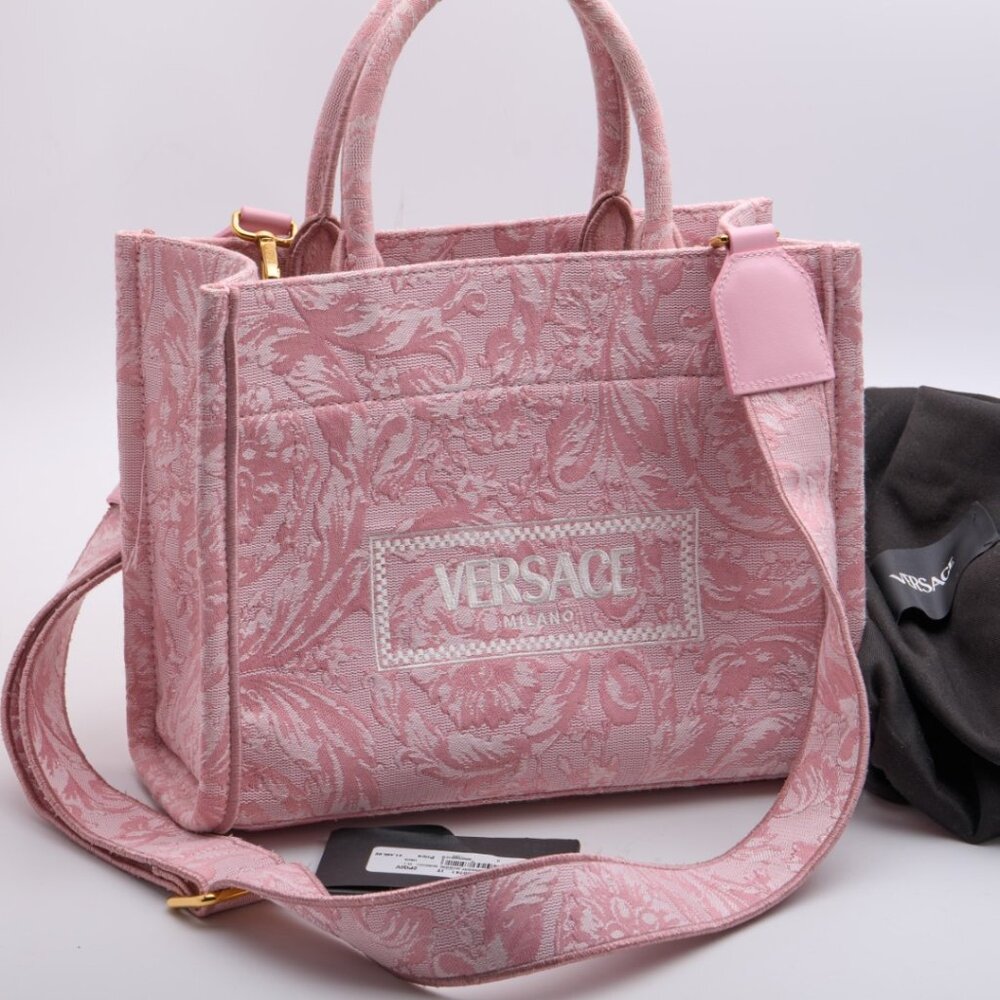 VERSACE Large Jacquard Barocco Tote Bag